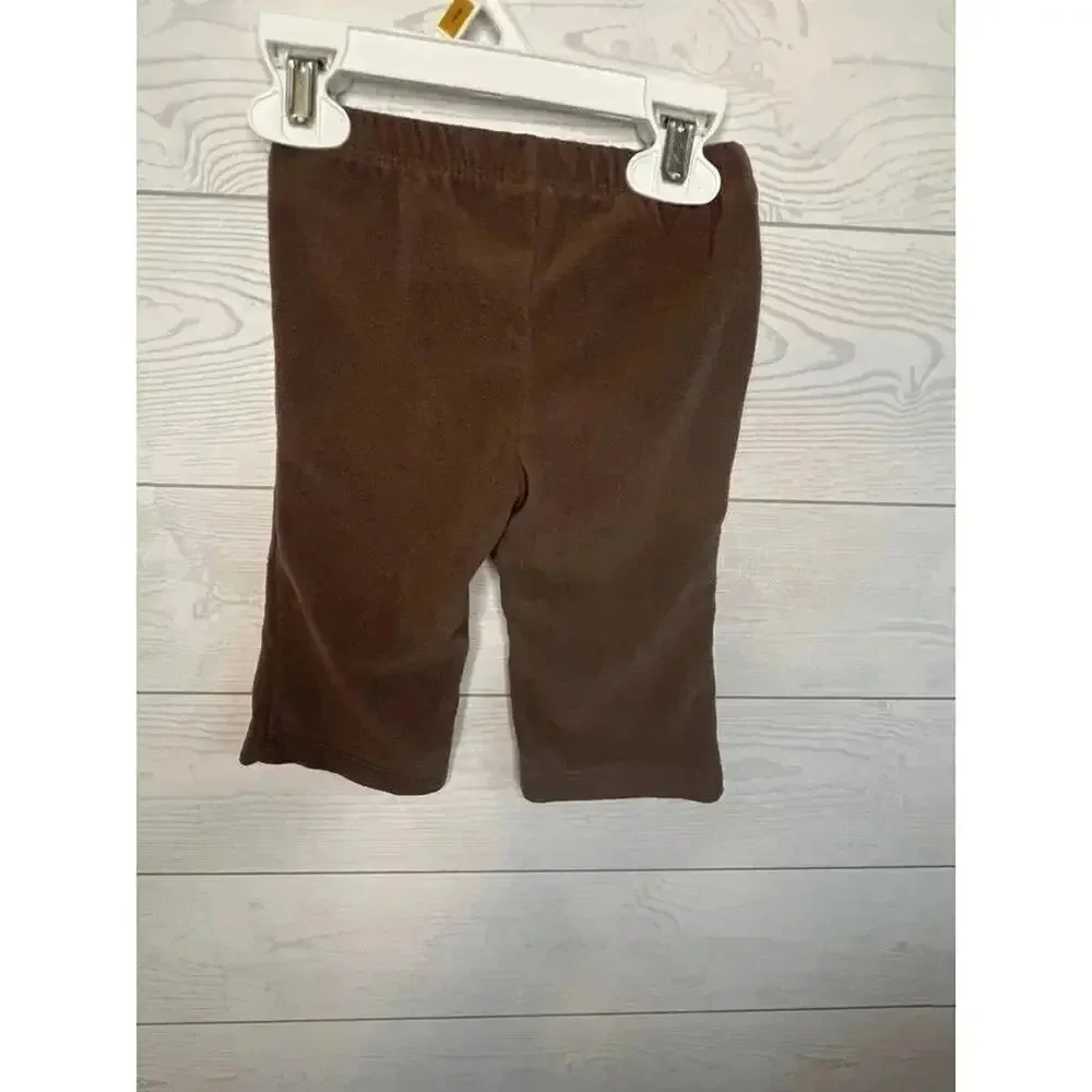 Carter’s fleece Cheetah jacket & brown pants Size 6 months